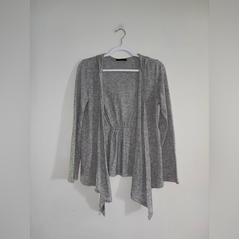 FYLO | Gray Hooded Cardigan